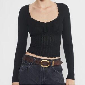 Aritzia Wilfred Soloist Sweater, Black size M